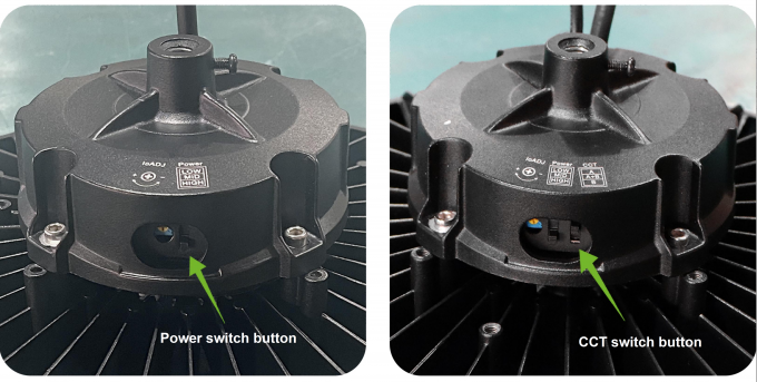 170lm/w 높은 뤼멘 UFO 하이 베이 라이트 지원 3CCT 운동 센서와 함께 창고 산업 램프 1