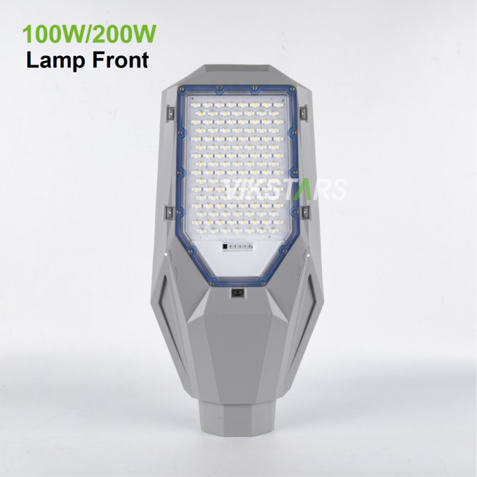 2인1 태양광 스트리트 라이트 100w 200w 300w 400w 알루미늄 클래식 디자인 뜨거운 판매 태양광 전력 램프 3