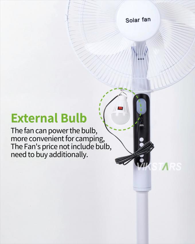 태양 정지 팬 16 인치 가벼운 에너지 절약 야외 캠핑 낚시 13