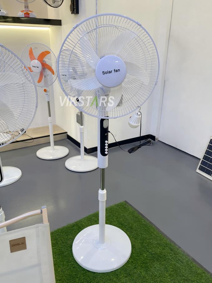 태양 정지 팬 16 인치 가벼운 에너지 절약 야외 캠핑 낚시 16