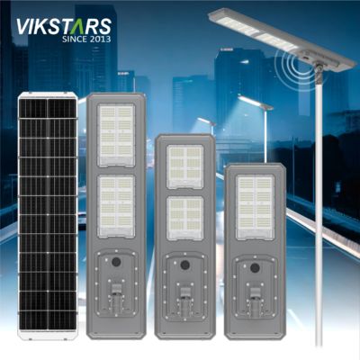 새로운 양방향 태양광 가로등 IP66 LED 태양광 정원등 600W 900W 일체형 태양광 조경등